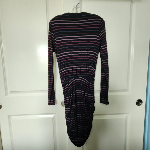 Veronica Beard Black and Pink Striped Dress - Picture 6 of 11